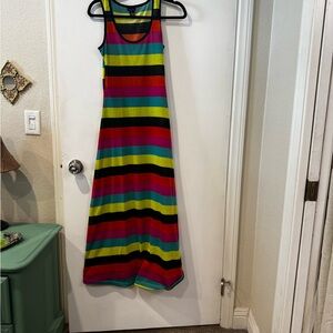 Colorful Striped Maxi Dress